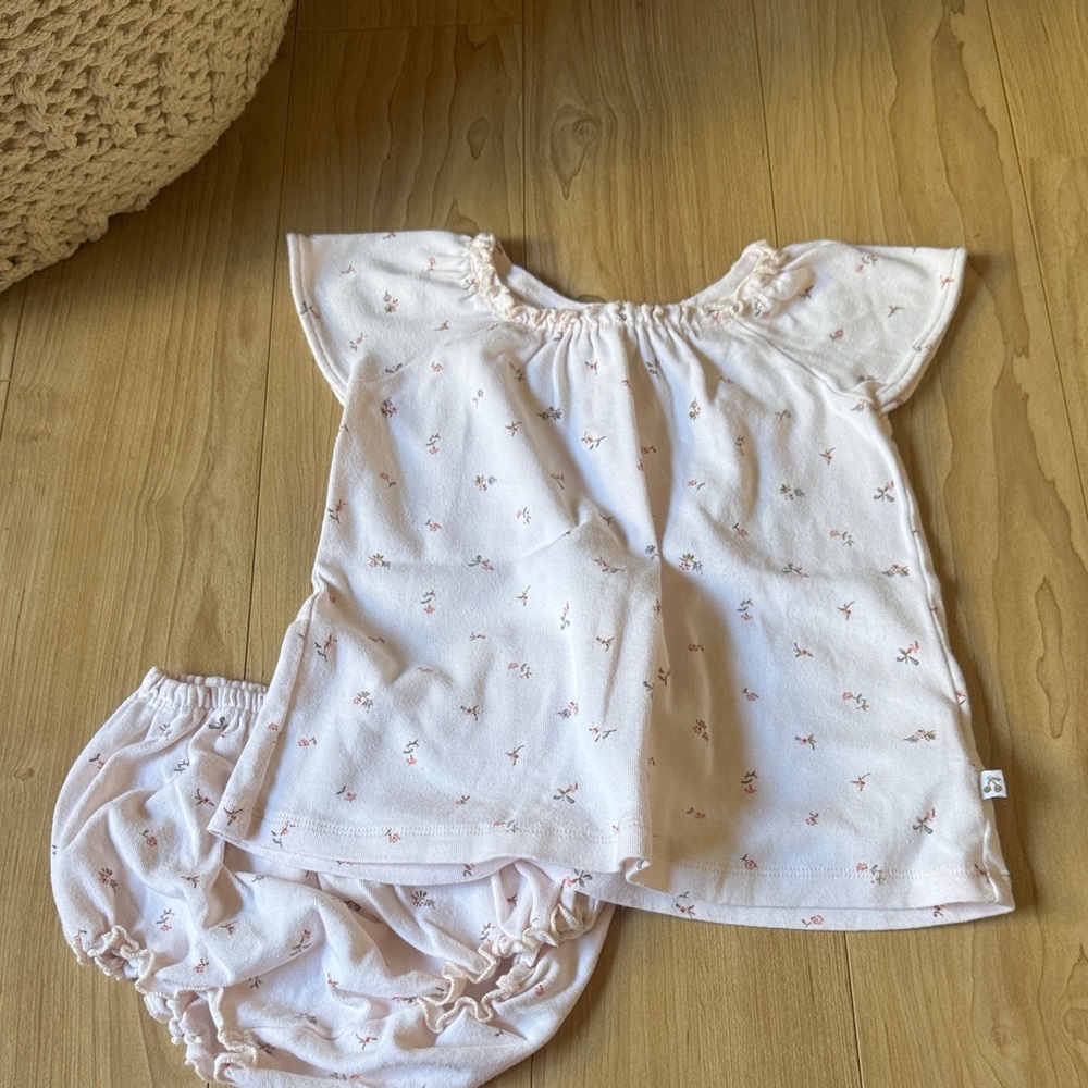 Bonpoint Ensemble Amissa Fleuri | Powder pink